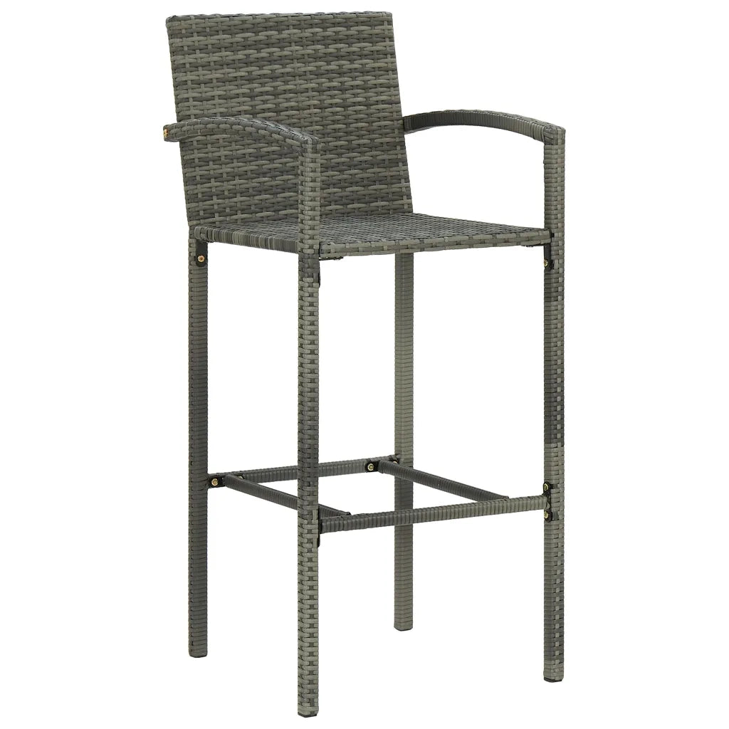 Set Bar da Giardino 5 pz Grigio 3064871