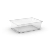 Keter CONTENITORE CBOX L 55X39XH17CM TRASPARENTE CON RUO