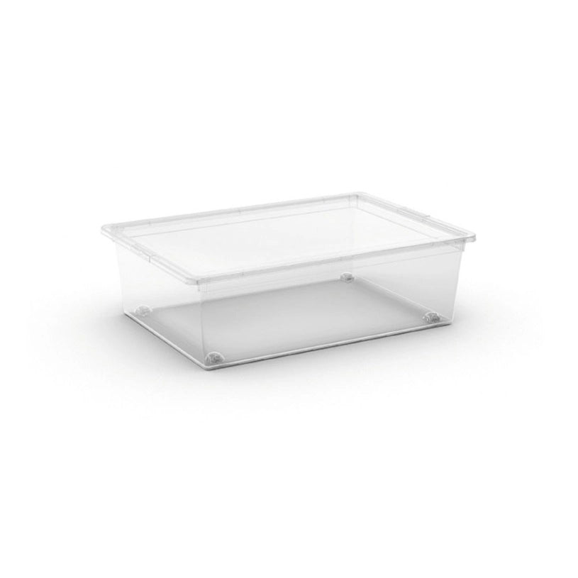 Keter CONTENITORE CBOX L 55X39XH17CM TRASPARENTE CON RUO