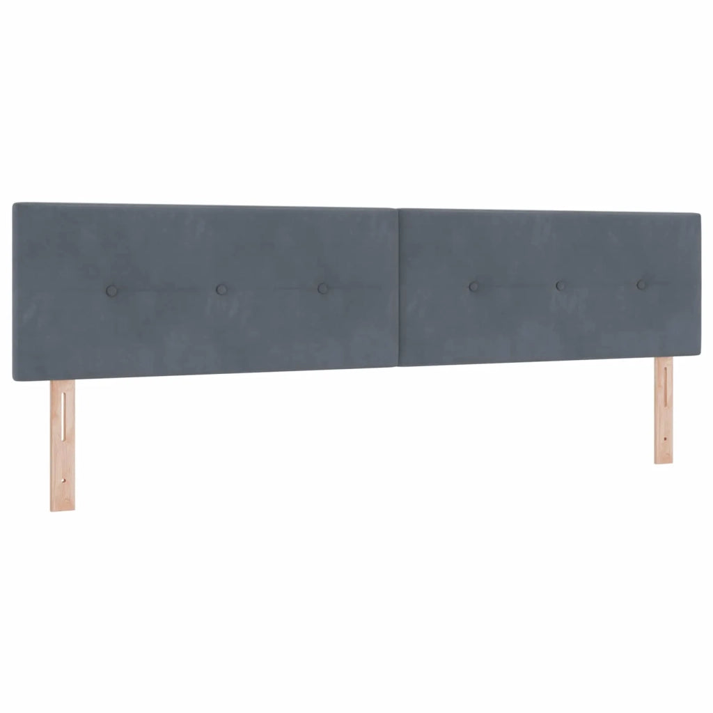 Letto Ottomano con Materasso e LED Grigio Scuro 200 x 200 cm 3457339