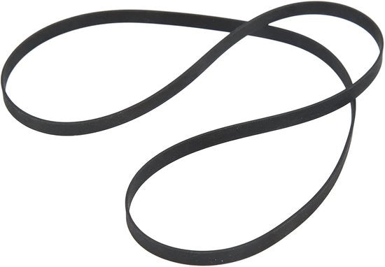 Platenspeler con Rullo in Gomma - Piastra di Accoppiamento - Ascolto Musicale - Gomma Duratura - 49 Cm di Diametro - Nero