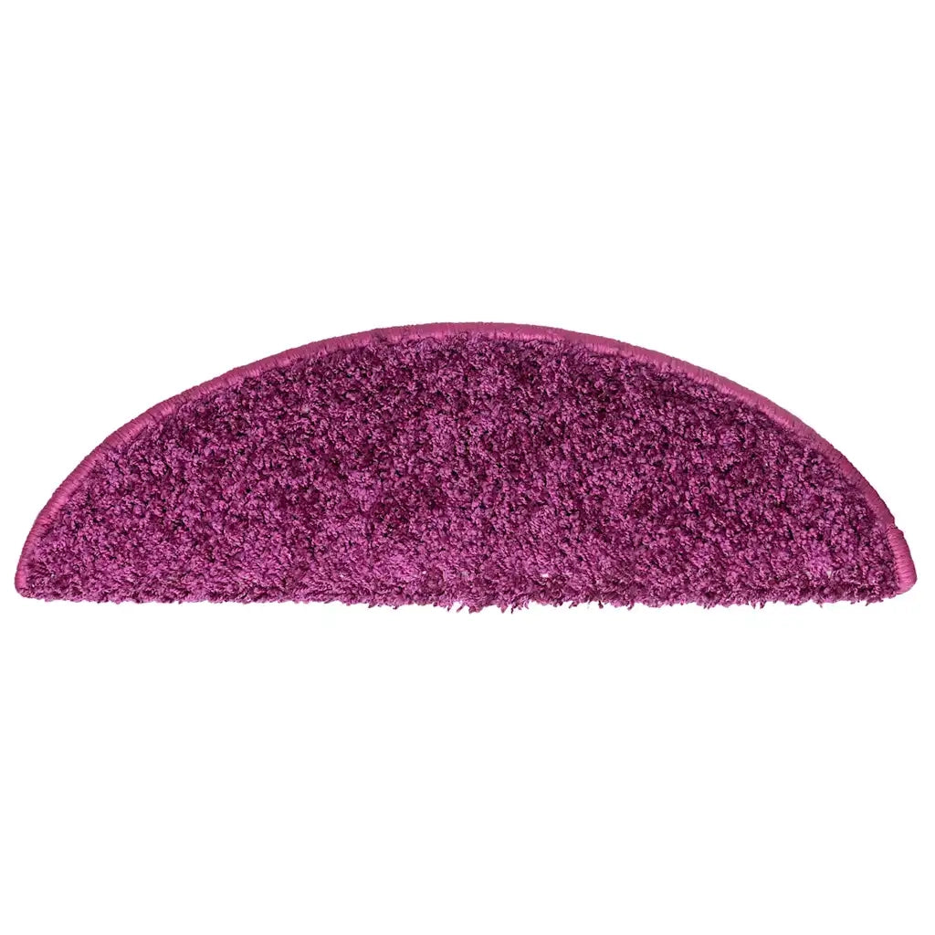 Tappetini per scale 10 pz | Gradini per Scale 56x17x3 cm Viola Semicircolari