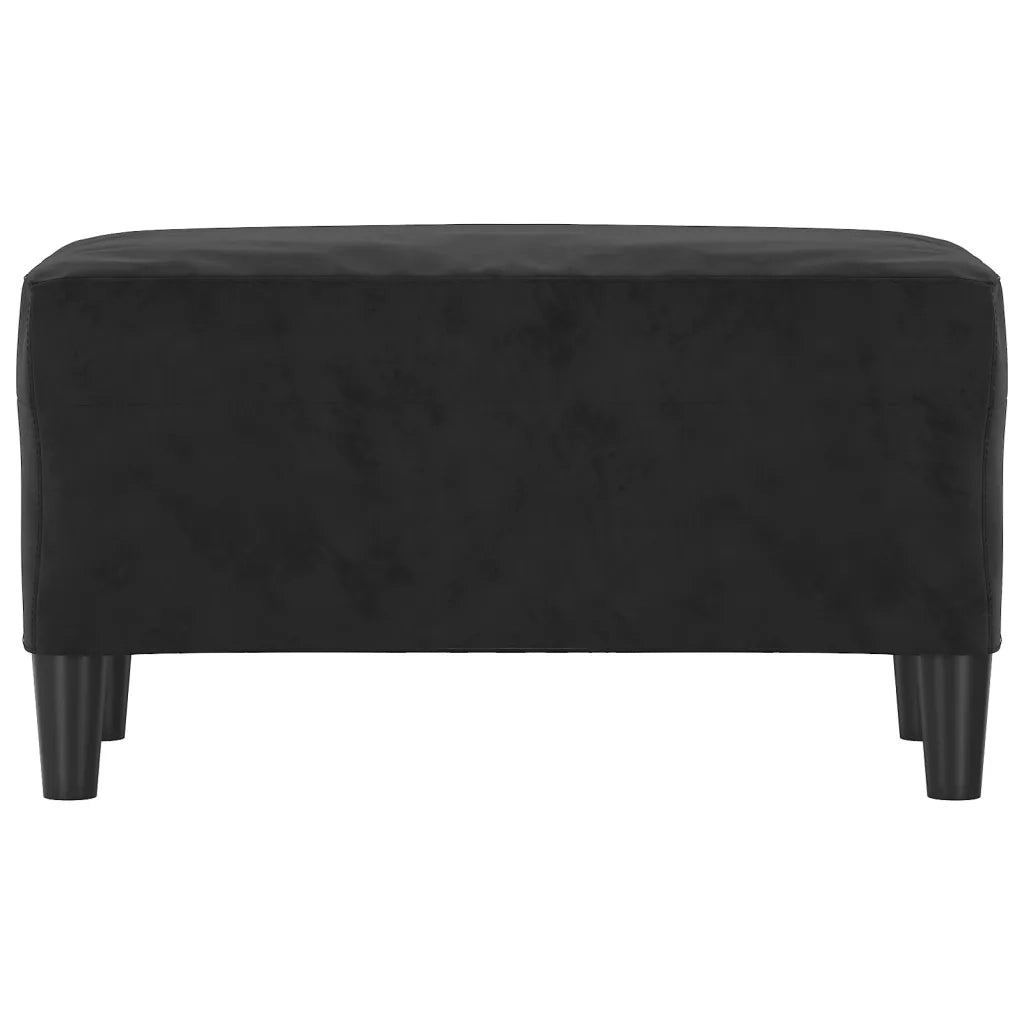 Panca Nera 70x35x41 cm in Velluto CFW7420928
