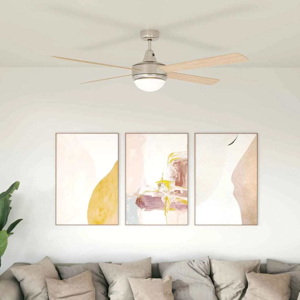 Ventilatore da soffitto con luce e telecomando Ø 130 cm Sonoma 42035650