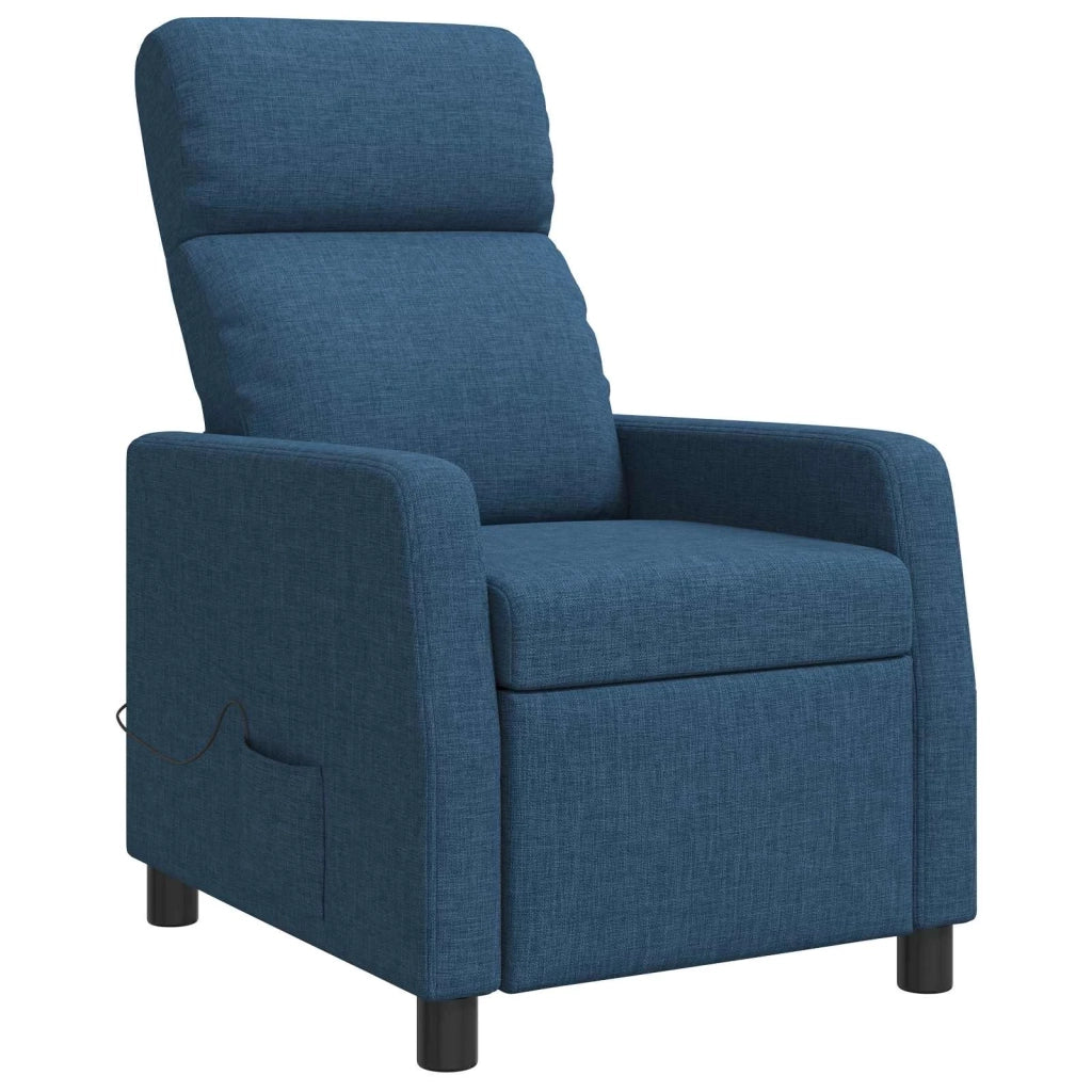 Poltrona Massaggiante Blu Tessuto 42035105