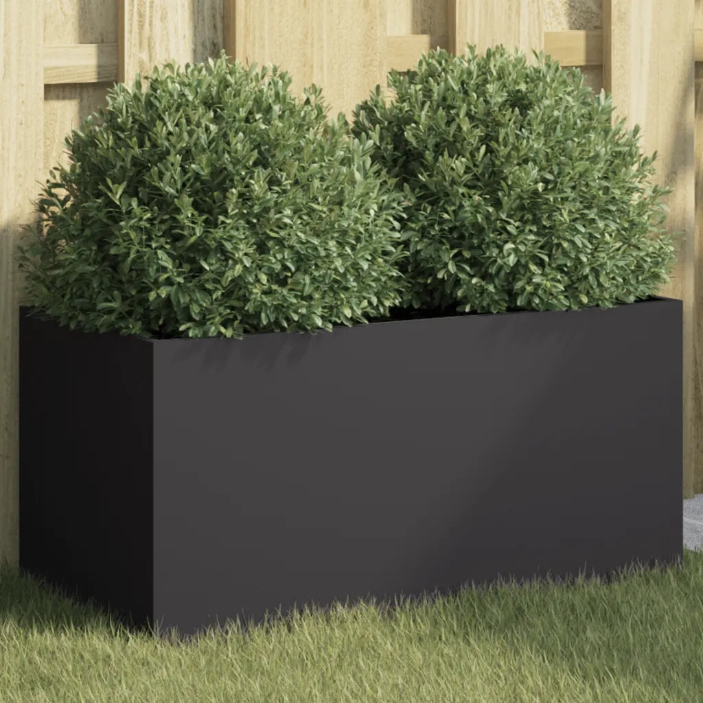 Fioriera Nera 52x48x75 cm in Acciaio 841589