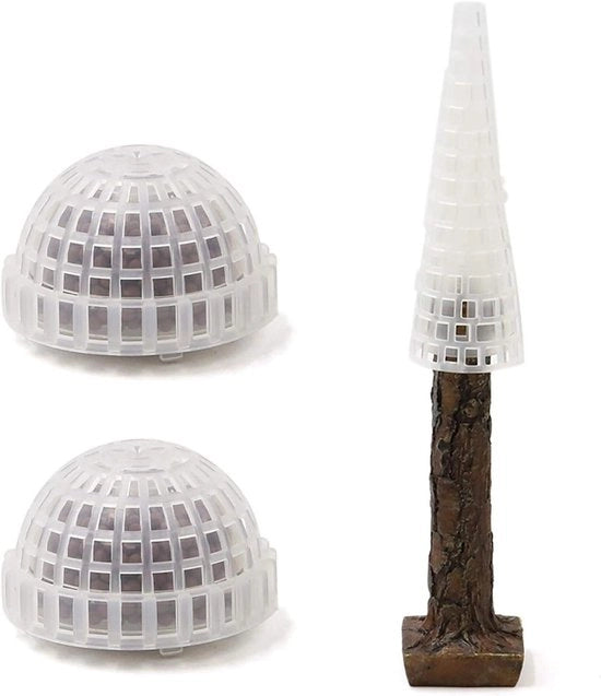 Mosco per Vasca da Pesce - Plastica - Set da 3 pezzi - Marrone