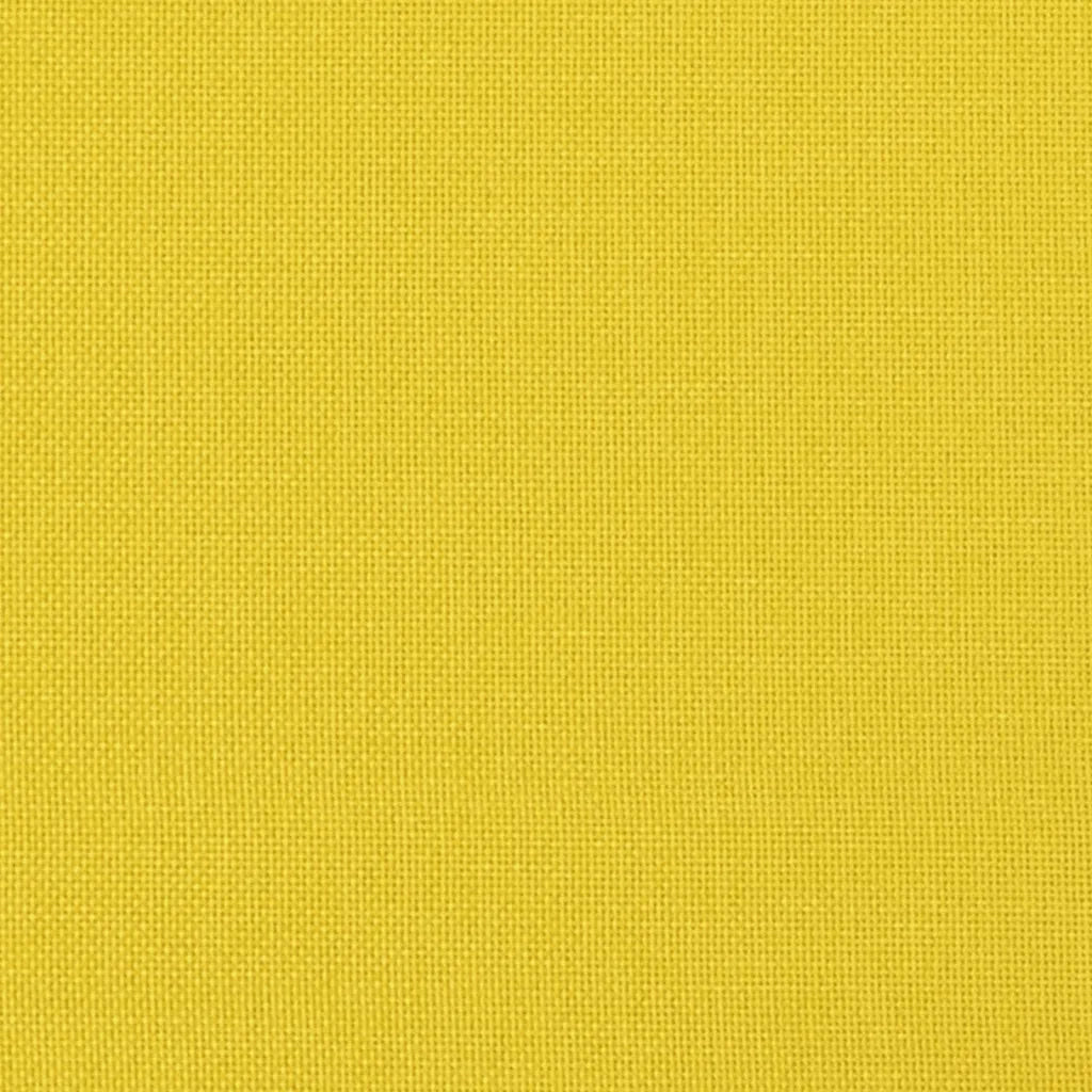 Set di Divani 2 pz con Cuscini Giallo Chiaro in Tessuto 3201465