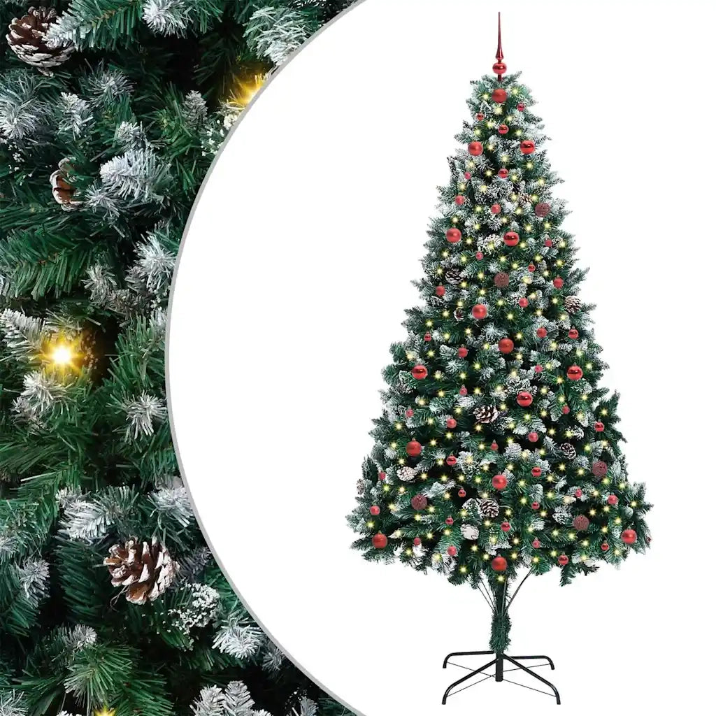 Albero di Natale artificiale con 300 LED Verde 240 cm 3396282