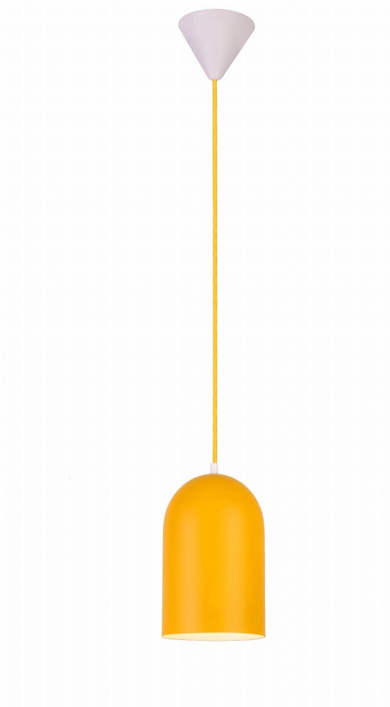 Candellux OSS lampada a sospensione gialla metallo E27