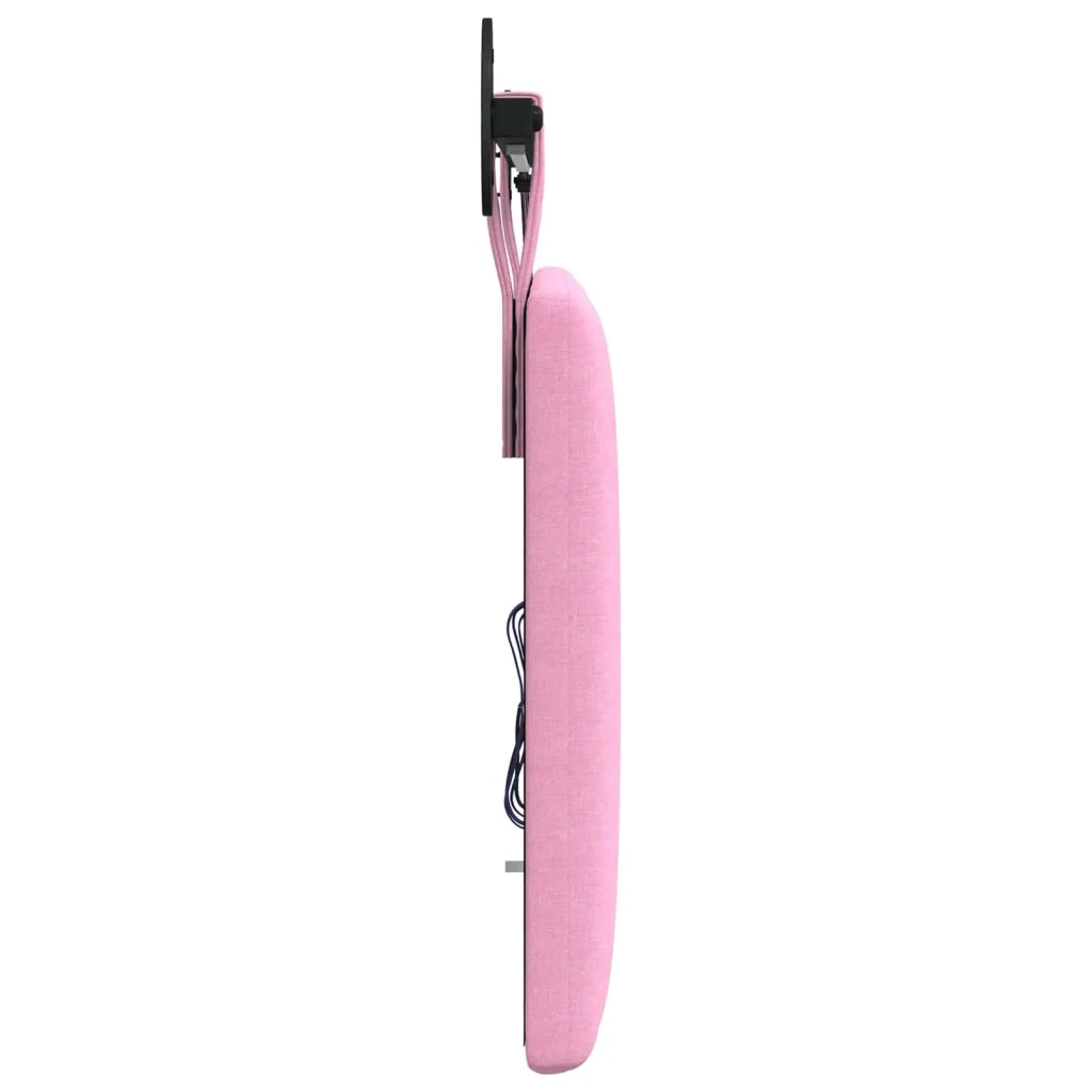 Testiera | Testata sospesa Con luce LED Rosa Tessuto
