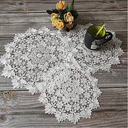 Tavolo con Telaio a Cerchio - 3 Pezzi - 25 cm - Bianco