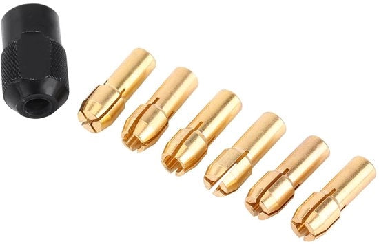 Set di guancette per morsetto colletto - 6pz - Presa forte - 1.0mm-3.2mm - Adatto per attrezzi elettrici - M8 filo