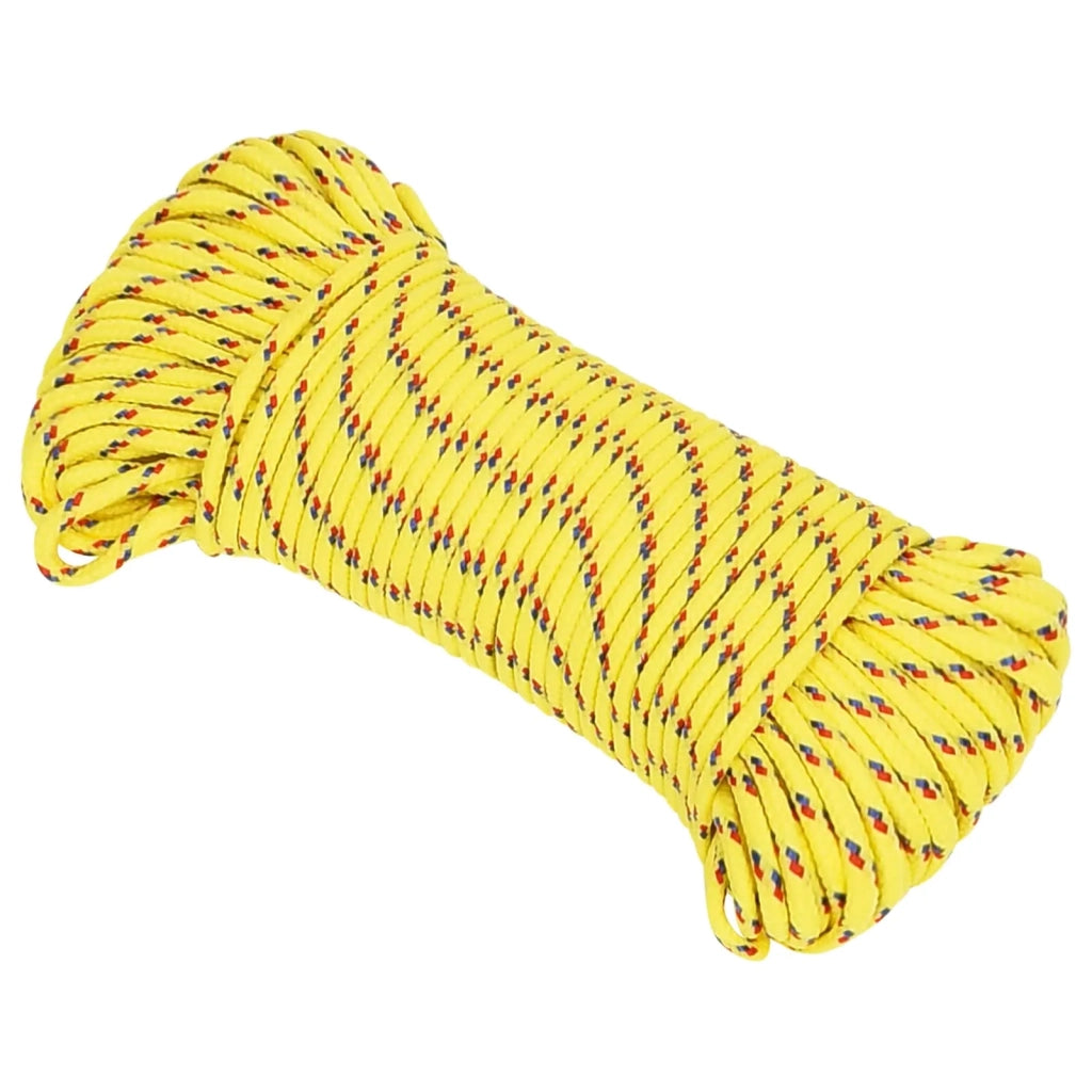 Corda multiuso 5 mm 250 m Giallo PP 150 kg Carico massimo 3473005