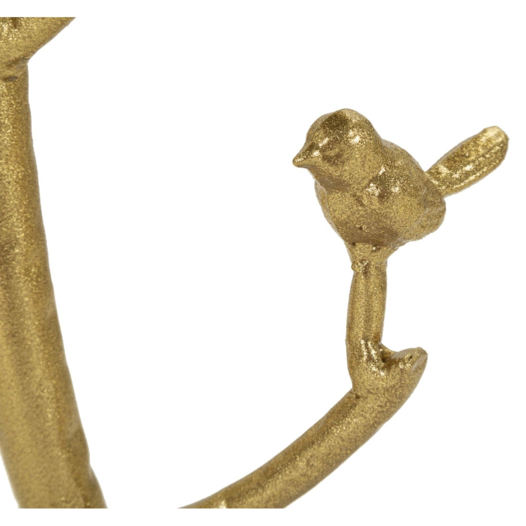 Tavolino VKH801, Oro, Metallo, 38x38x60 cm