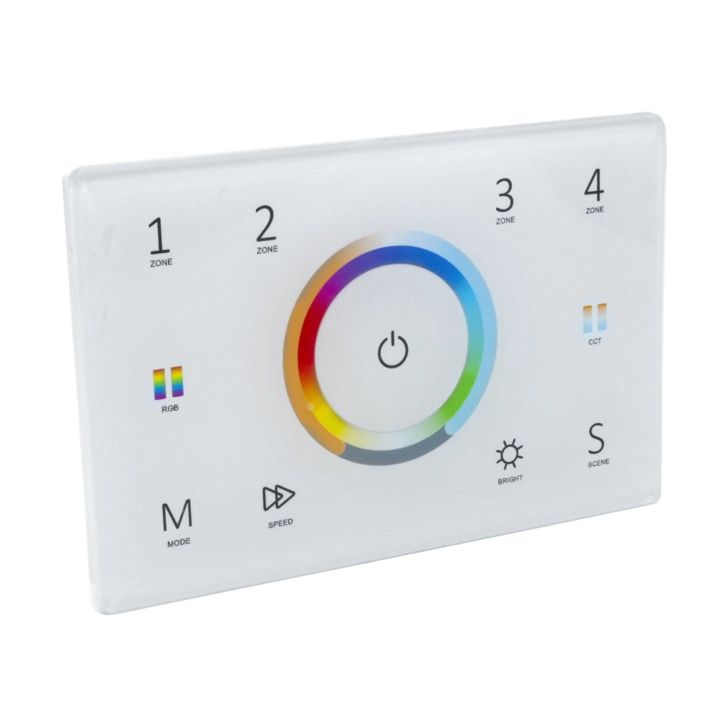 Controller RF pannello parete muro incasso 503 telecomando RGBW RGB CCT compatibile DMX512 4 zone 230V