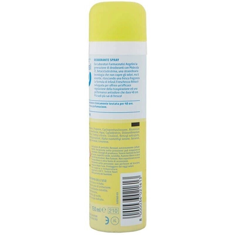 INFASIL DEODORANTE SPRAY FRESCHEZZA ATTIVA  48H DA 150 ML