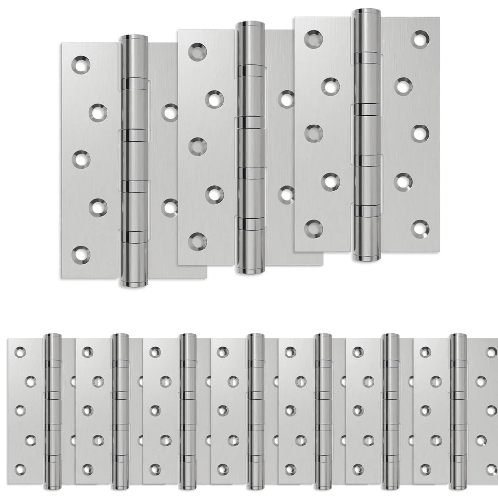 Cerniera 16 pz 125 x 75 x 13 mm Argento Acciaio 42041381
