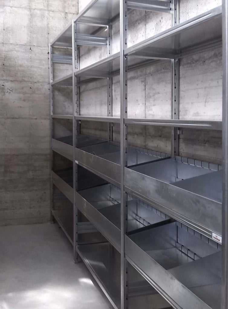 SCAFFALATURA in metallo da magazzino Zincata cm. 80x70x300h
