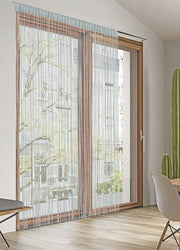 Tenda Antimosca Antirumore Caduta Pannello Porta Finestra Multistring Tinta Unita - 140x290 - Grigio