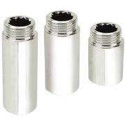PROLUNGA MF OTTONE CROMATO - 1/2MF + MM 30- 10 pezzi