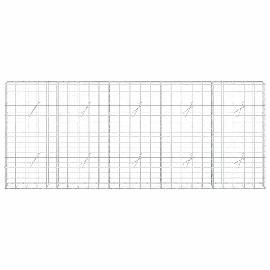 Gabione con Filo da 3,5 mm e Rete da 10x10 cm 250x20x100 cm 3463103