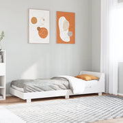 Letto senza Materasso Bianco 90x200 cm Legno Massello di Pino 850738