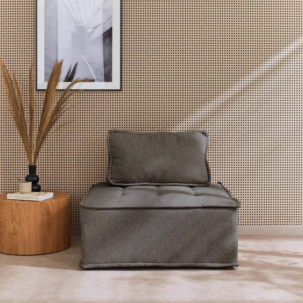 Modulo per divano modulare, 1 posto, grigio