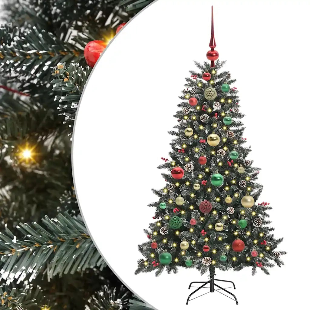 Albero di Natale artificiale con 150 LED Verde 120 cm 3395864
