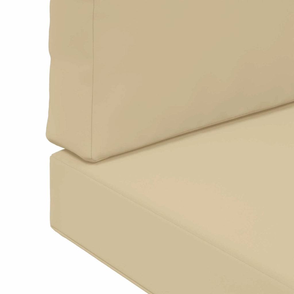 Cuscino per divano da esterno 2 pcs Beige Poliestere 900832