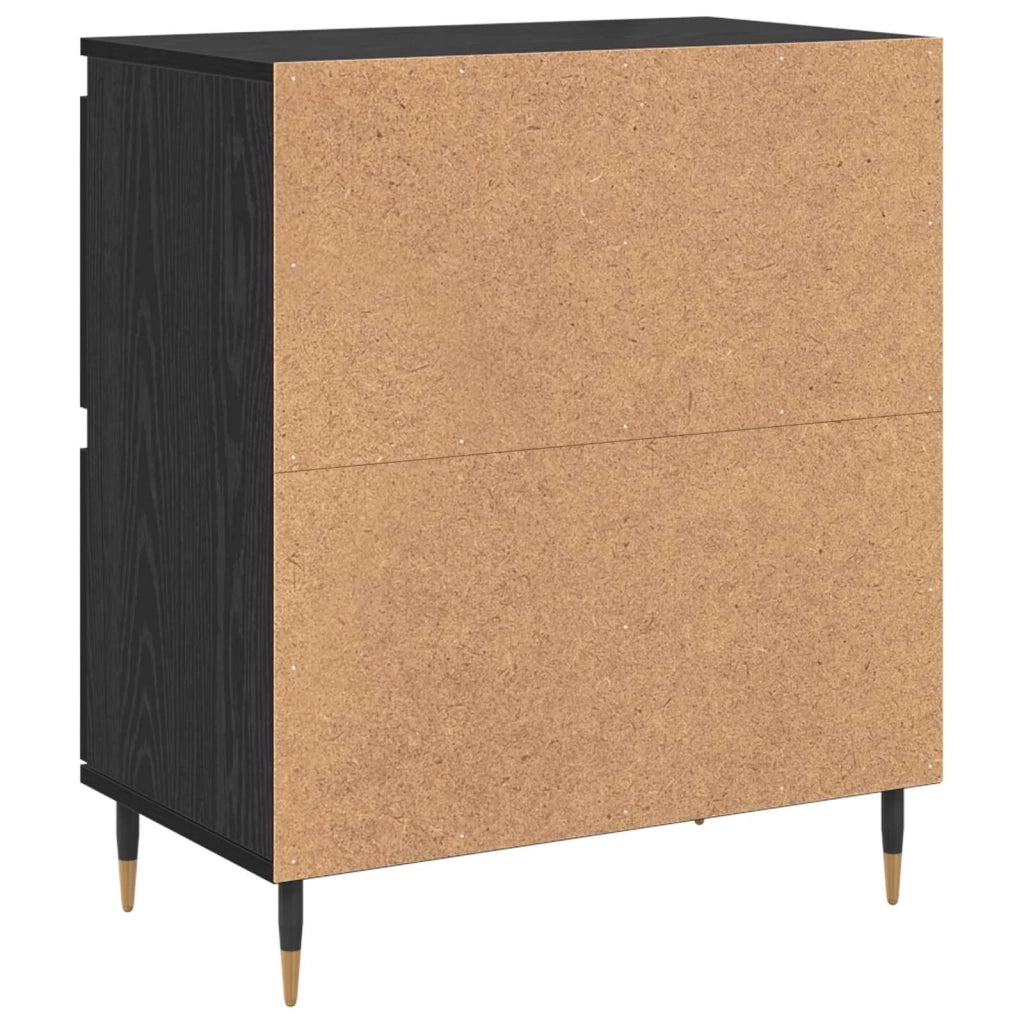 Armadio 2 pcs Rovere Nero 60 x 35 x 70 cm 3394529