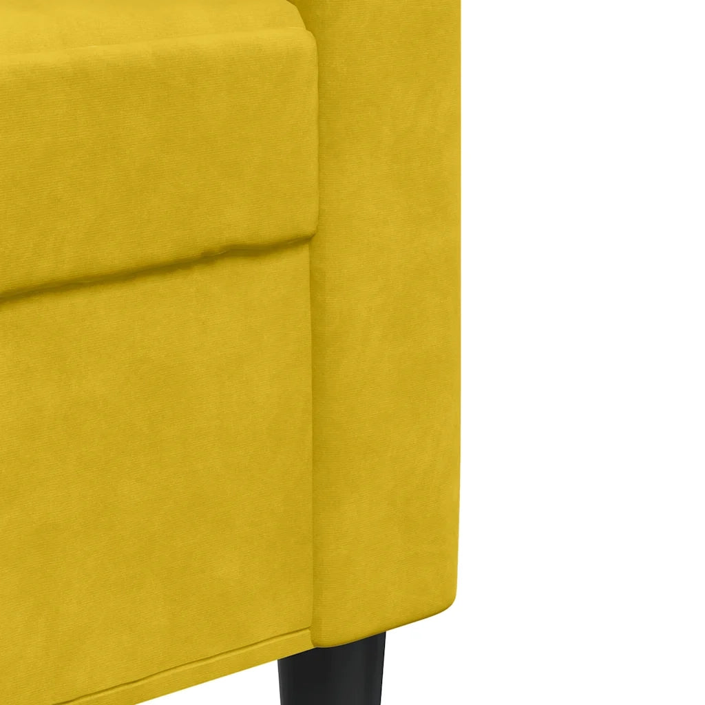 Poltrona Giallo 60 cm Velluto 4007610