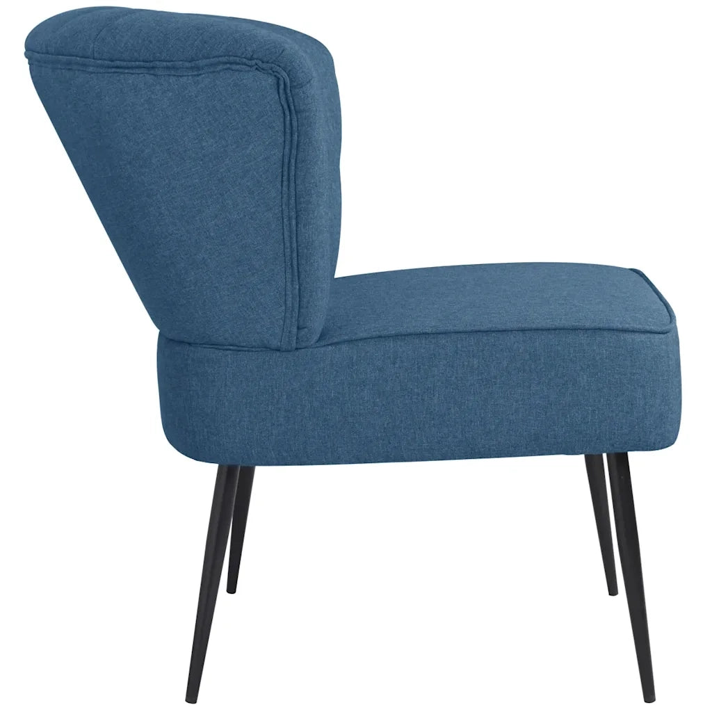 Sedia da Cocktail Blu in Tessuto 244098