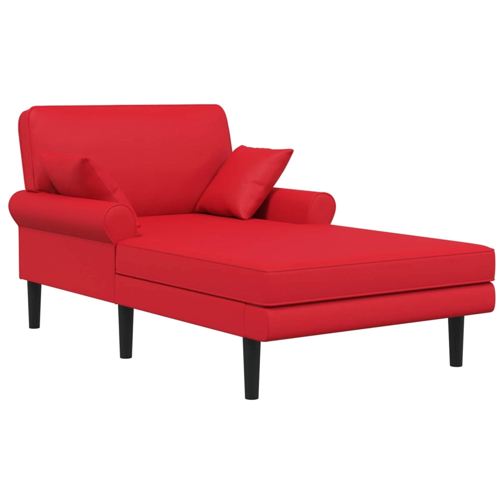 Chaise longue Rosso Similpelle 42048098