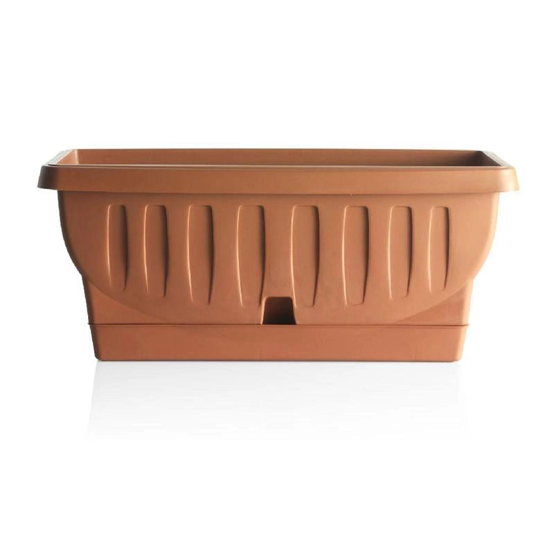 FIORIERA NATURA CON SOTTOVASO 50 CM