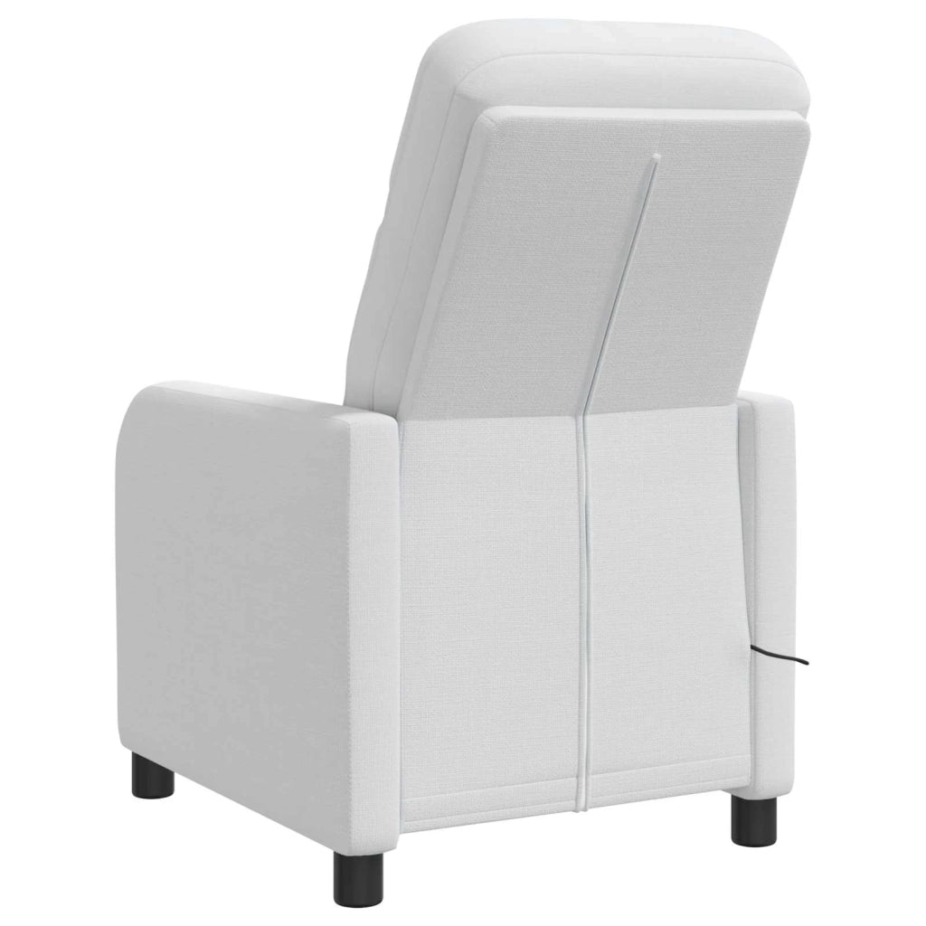Poltrona Massaggiante Bianco Tessuto 42034948