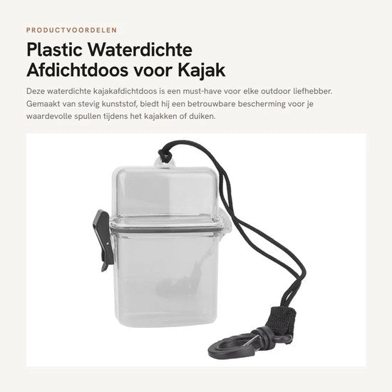 Scatola di chiusura acqua resistente - Scatola di archiviazione acqua resistente - Resistente allo stacco - Fatta di plastica rigida - Leggera - Con gancio di chiusura - Adatta per apparecchiature elettroniche - Scatola acqua resistente