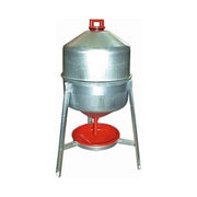 CONTRO FRATELLI 1155235 Abbeveratoio per Avicoli in Acciaio Zincato Capacita' 30 Lt Struttura Tripode Altezza 72 cm Diametro 45 cm colore Nero