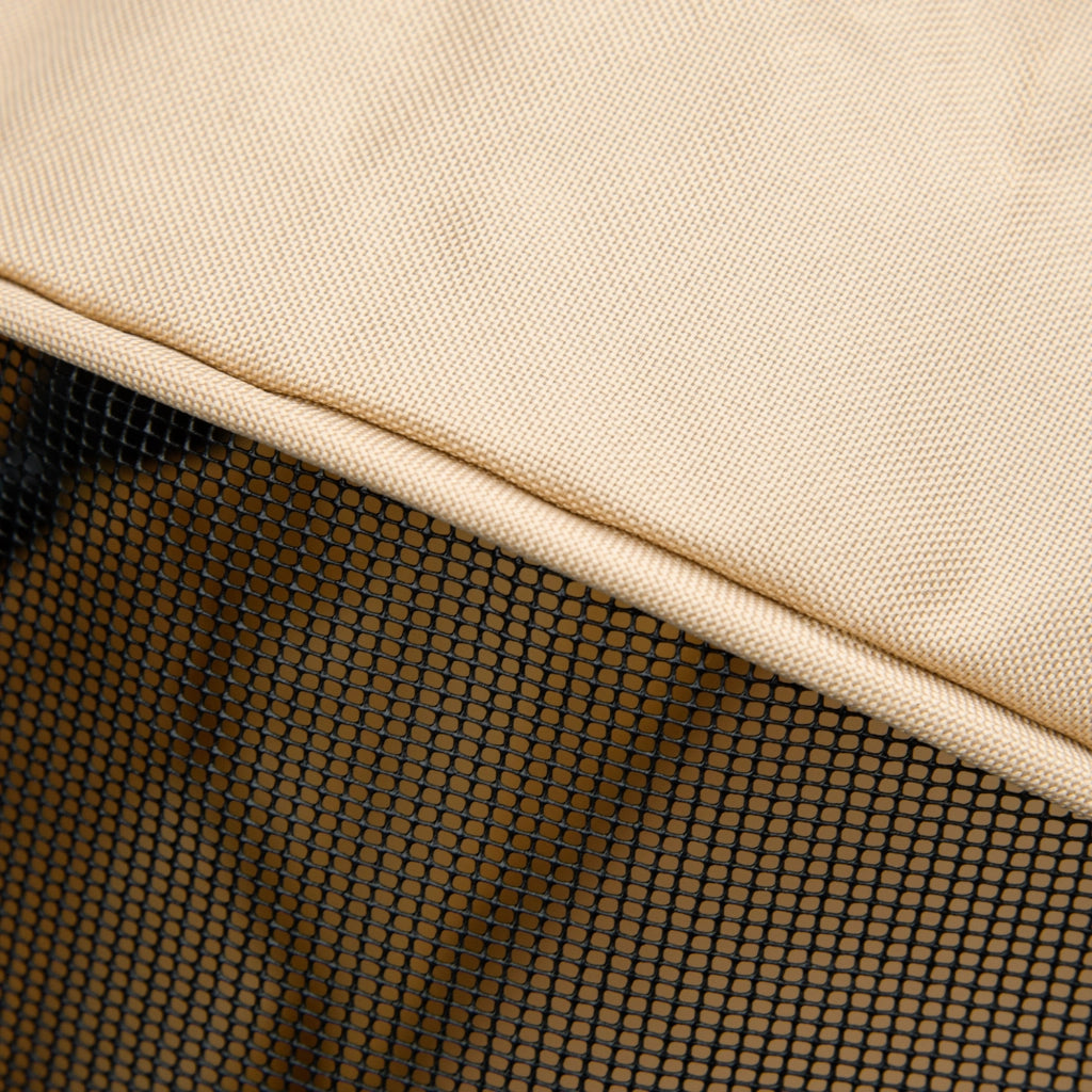 Passeggino per animali pieghevole in tessuto oxford khaki con ruote anteriori girevoli e freni 67 × 45 × 96 cm