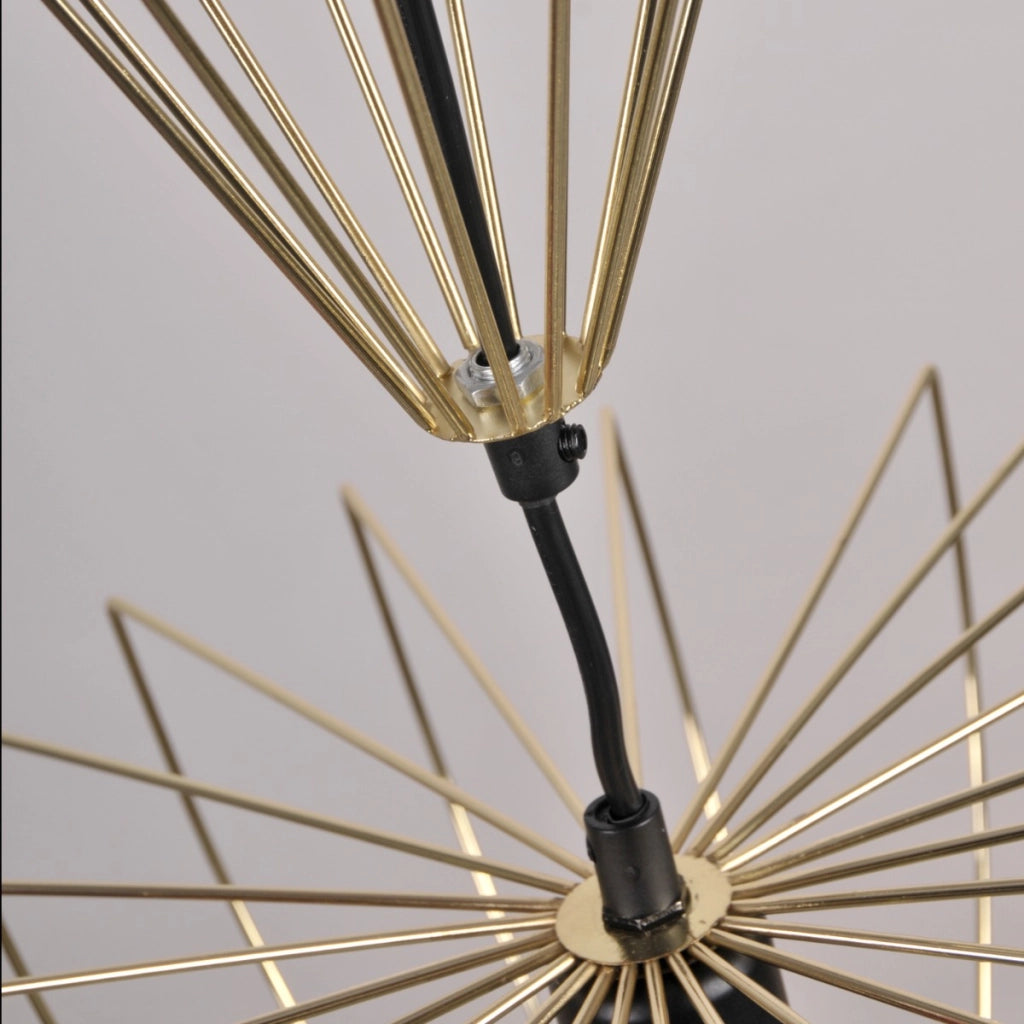 Lampada a sospensione loft oro Jasmina Ø40 E27 Polux