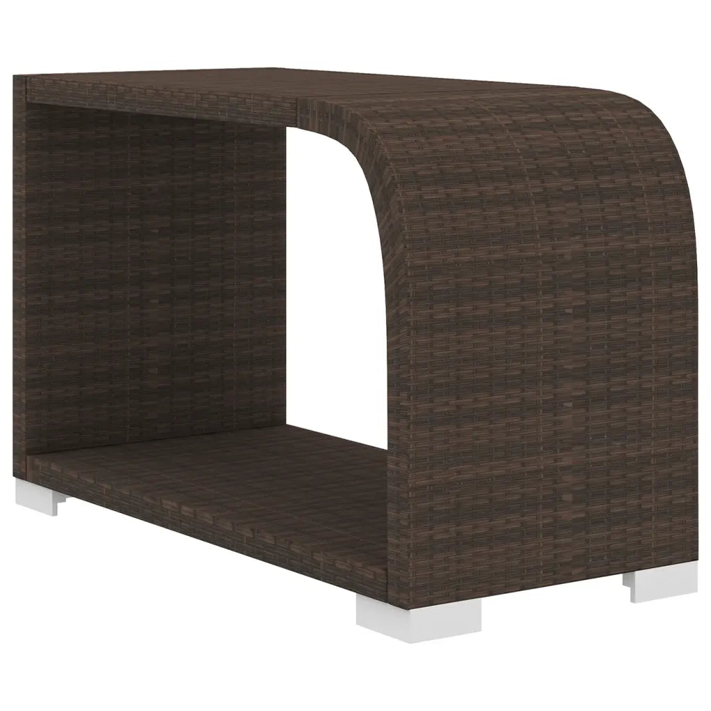 Set Divani da Giardino 8 pz con Cuscini in Polyrattan Marrone 48315