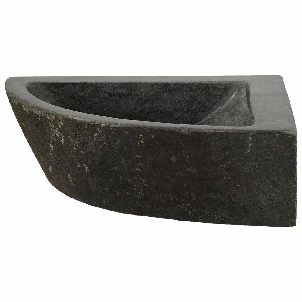 Lavabo ad angolo sospeso-Lavandino-Lavello Grigio (38-45) x (38-45) x 12 cm