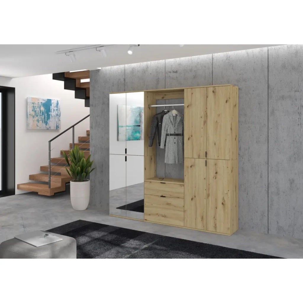 Mobile contenitore 2 cassetti – Rovere chiaro – BODITE