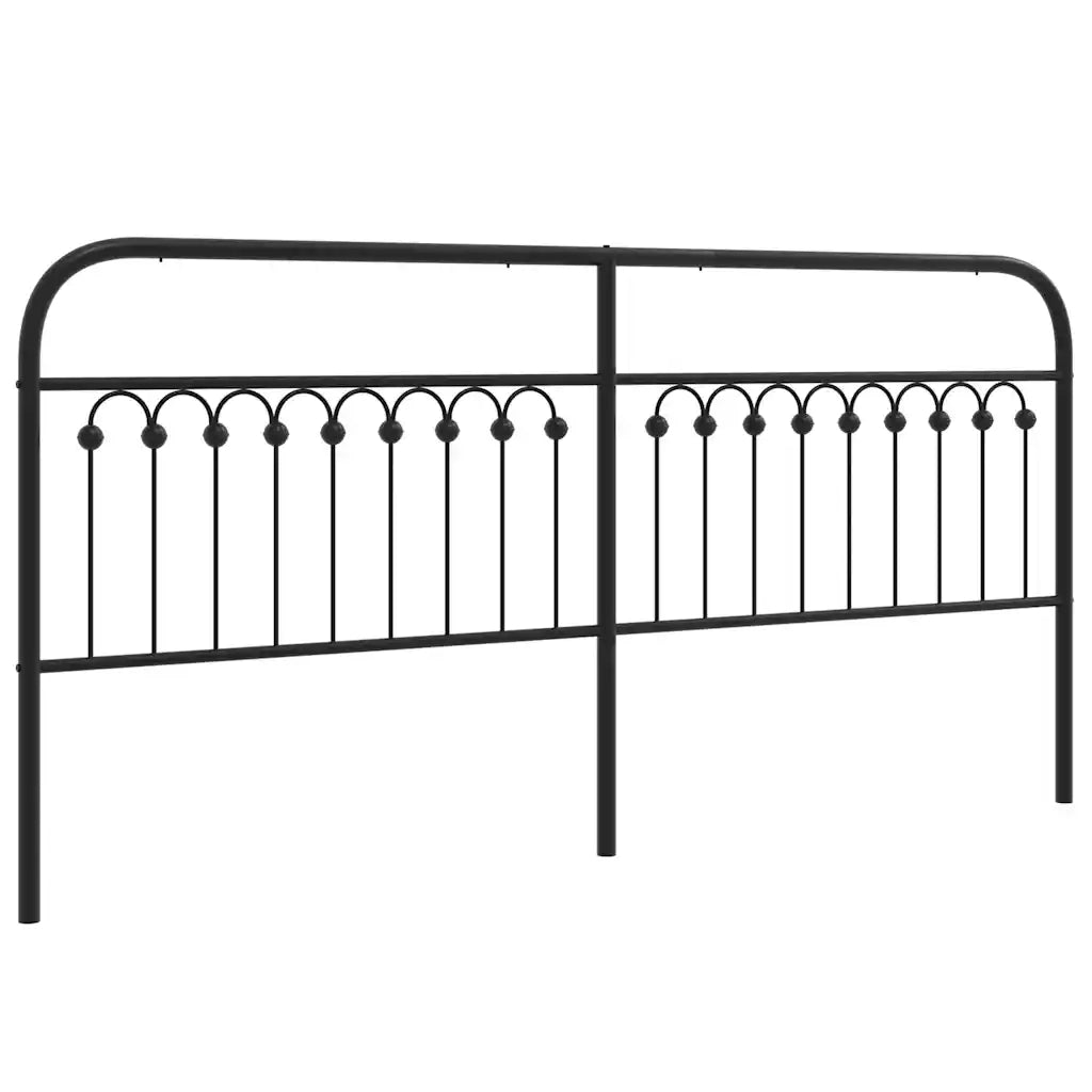 Testiera di Ricambio in Metallo Nero 200 cm 376638