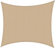 Vela ombreggiante in tessuto rettangolare color sabbia cm 300x300x400