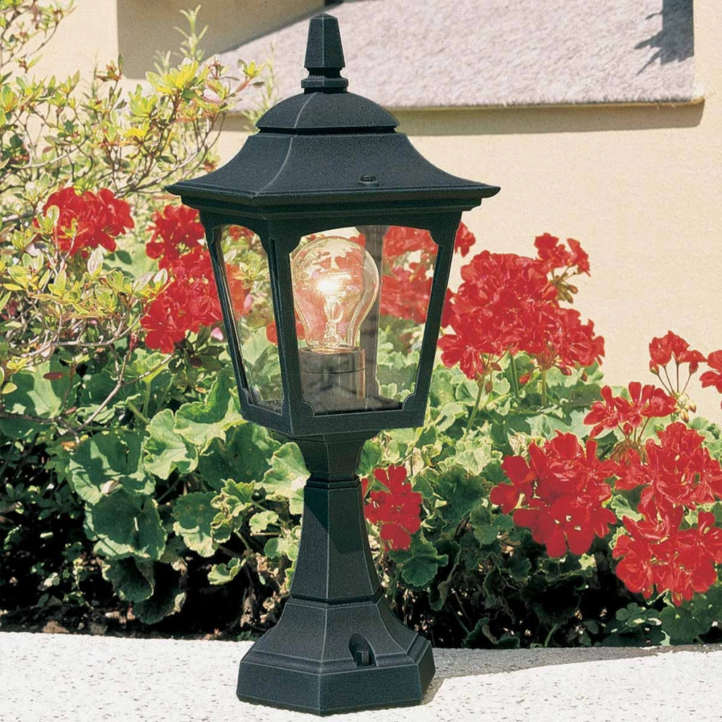Lampada da esterno a paletto nera E27 60W Chapel Mini Elstead