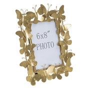 Portafoto Farfalla 24, Oro, Metallo, 28x11,5x30,5 cm
