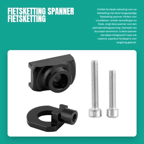 Spanne per catena in alluminio - Bicicletta da pieghezza singola - Leggero e inox - Facile da montare - Regolazione perfetta della catena - Guida per catena