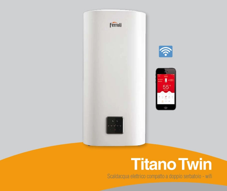 SCALDABAGNO ELETTRICO TITANO TWIN  50 Litri