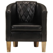 Poltrona Cabriolet Nera in Vera Pelle 359639